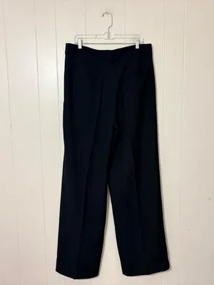 American Tall Pleated Wide Leg Dress Pants Black Size 18 Tall High Rise thumbnail 6