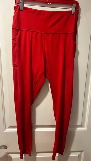 XL Aeropostale Women's Red gym leggings thumbnail 1