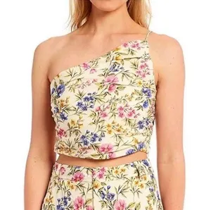 EN SAISON Anthropologie Valeria One Shoulder Crop Top thumbnail 1
