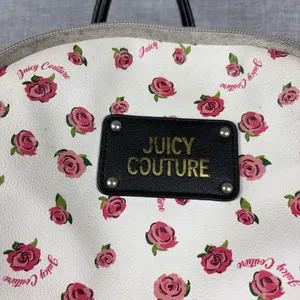 Juicy Couture Backpack White Pink Rose Floral Multi Zip Coquette Y2K Style thumbnail 3