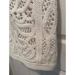 French Connection Mesi Macrame Dress‎ White Size 6 NWT 71HOM Bridal Crochet thumbnail 4