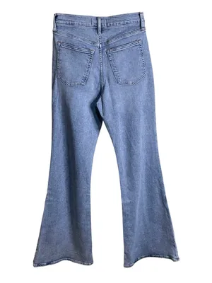Abercrombie & Fitch The Flare Ultra High Rise Blue Denim Jeans Size 29/8R thumbnail 4