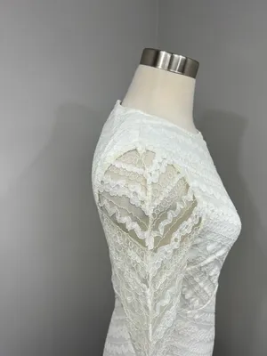 Cream Lace Dress thumbnail 9
