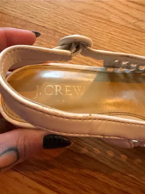 J. Crew Woven Slingback Flats in Dusty Ivory- 7.5 thumbnail 6