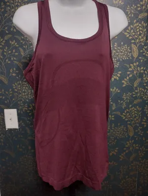 Lululemon Burgundy Racer Back Tank thumbnail 1