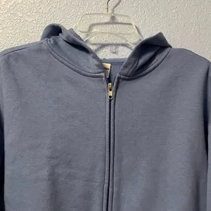 No Boundaries Blue Full Zip Cropped Hoodie Size M 8-10 thumbnail 4