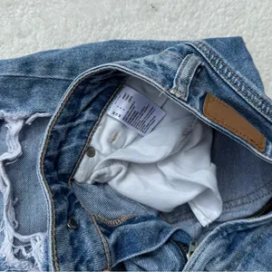 American Eagle Outfitters Blue Boyfriend Jeans Distressed thumbnail 5