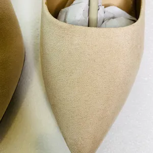 Beige faux suede pumps heels Tan Size 10 thumbnail 9