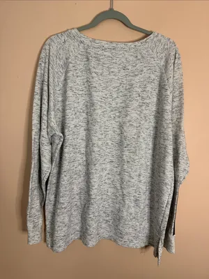 Bobbie Brooks Light Gray Heather Women's Pullover Sweatshirt Size 2X thumbnail 5