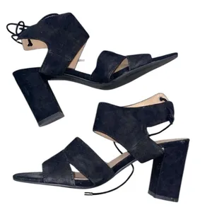 Franco Sarto black block heels size 6 1/2 medium thumbnail 1