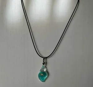 Shell Pendant Necklace Blue thumbnail 3