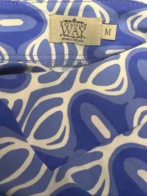 Katherine Way Mini Shift Golf Dress Medium UPF 50+ Blue thumbnail 2