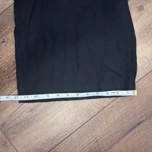Old Navy High-Waisted Linen-Blend Wide-Leg Pants Black Summer Capsule Sz XL thumbnail 11