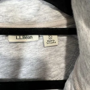 L.L. Bean Womens Quilted‎ Quarter Zip Pullover Sweatshirt Long Sleeve Gray SZ XS thumbnail 5