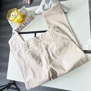 NWOT Shinestar Cream Faux Leather High Waist Cargo Pants L⁠🎀 thumbnail 11