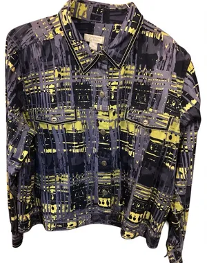 Christopher & Banks, long sleeve cotton lightweight jacket size XL thumbnail 1