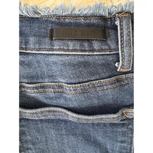 Risen Los Angeles Women's Trendy Flare Jeans Distressed Frayed‎ Hem Blue Size 7 thumbnail 9