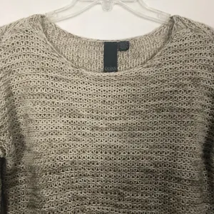 Quinn Open Knit Pullover Crop Sweater Brown thumbnail 4