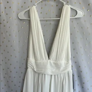 Lulu's Elegant White Maxi Dress thumbnail 4