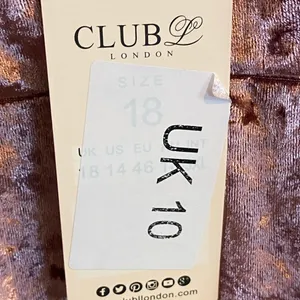Club L London Pink Crushed Velvet Cami Midi strapless kentucky derby Party Dress thumbnail 7