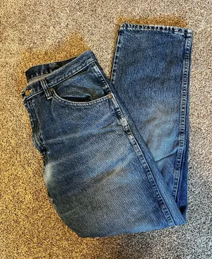 Wrangler Men's Dark Blue Straight-Leg Jeans thumbnail 1
