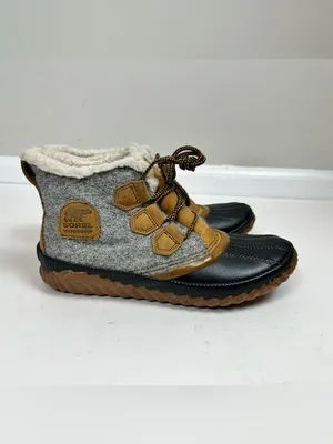 Sorel Out N About Plus Fleece Quarry Waterproof Duck Ankle Boots Size 7.5 thumbnail 3
