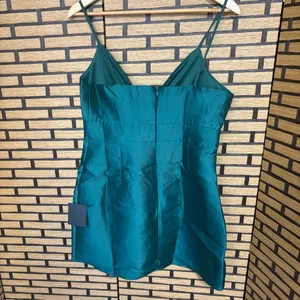 Lulus Glamourous Life Emerald Green Sleeveless Mini Dress‎ Size Large thumbnail 3