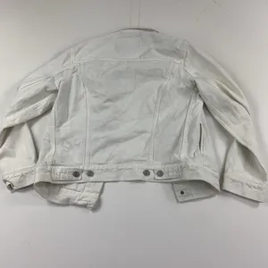Levi Strauss & Co. Jacket Womens XS White Denim Trucker Button Front Casual thumbnail 6