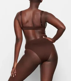 SKIMS Cocoa Bikini Top thumbnail 4