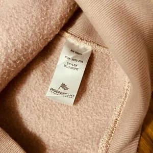 LGND Supply Co Hoodie Sz XS Embroidered Logo Pink Heavyweight Fleece Streetwear thumbnail 3