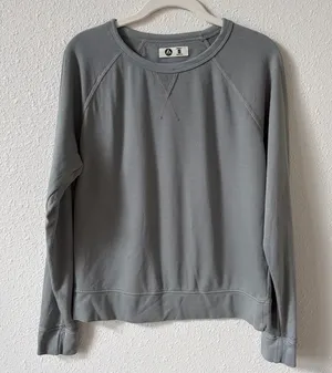 American Giant Crewneck Sweatshirt Size Small Gray Blue Minimalist Casual Cotton thumbnail 1