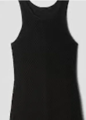 GAP Black Textured Sleeveless Midi Dress Sz M NWT thumbnail 1