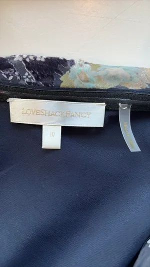 Love Shack Fancy Zietta Dress in Deep Sea Shadows thumbnail 5