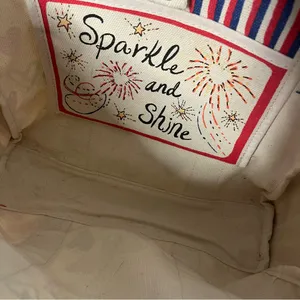 BRIGHTON Mini Tote Love Sparkle Tom Clancy Design Cotton Canvas thumbnail 4