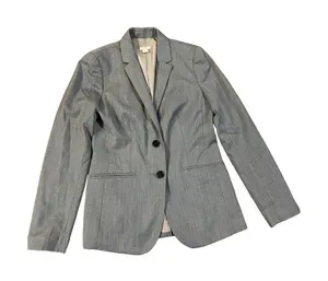 J. Crew Factory Women’s Lightweight Wool Blend Gray Suit Blazer F3731 size 2‎ thumbnail 1