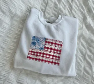 usa flag crewneck White Size s thumbnail 3