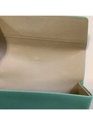 Tiffany & Co. Soft Eyeglass / Sunglasses Case – Teal Magnetic Closure, Preloved thumbnail 6