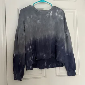 American Eagle Cropped Tie Dye Sweatshirt thumbnail 1