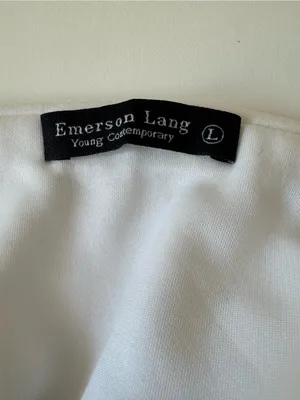 Emerson Lang White Strapless Tube Top - Clean Minimal Silhouette thumbnail 9