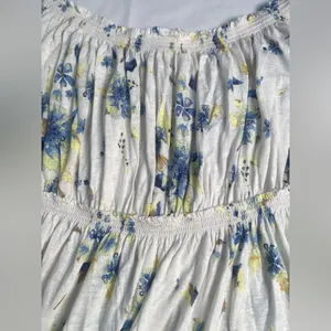 We The Free Sam Off Shoulder Floral Top size Large Ivory Yellow thumbnail 8