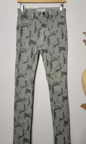 Free People High Rise Skinny Jeans Grunge Cotton Y2K Sz 27 thumbnail 1