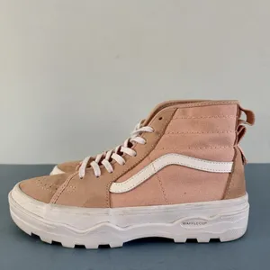 Vans Sentry Sk8-Hi Dusty Rose Pink Suede Canvas Platform Lug Sole Sneakers‎ thumbnail 4
