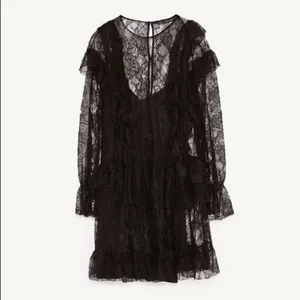 ✨ Zara black lace dress with frills✨ thumbnail 7
