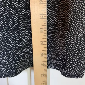Loco Lindo Polka Dot Rayon A-Line Midi Skirt Sz M Fairy Goth USA Black White thumbnail 7
