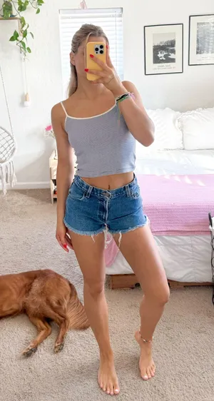 Vintage denim shorts thumbnail 1
