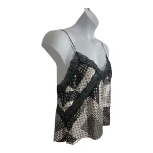 Victoria's Secret Black Satin Tank Top Size XL Sleep Cami Pajama Top Shirt thumbnail 4