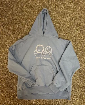 Lonely Ghost "Want To Go For A Walk?" hoodie thumbnail 1