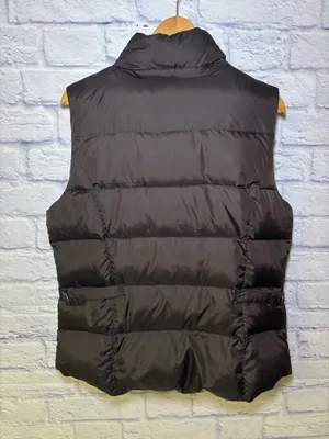 Eddie Bauer Women’s Puffer Vest Premium Quality Goose Down Brown Size Large thumbnail 6