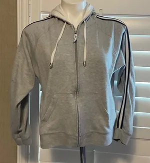 St. John's Bay Gray Zip-Up Hoodie thumbnail 1