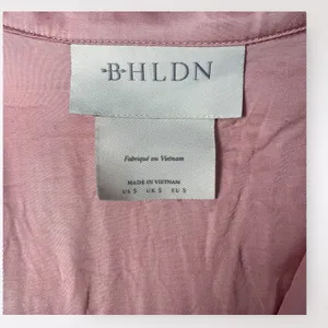 BHLDN Mauve‎ Pink Satin Juniper Pajama Top Size S thumbnail 2